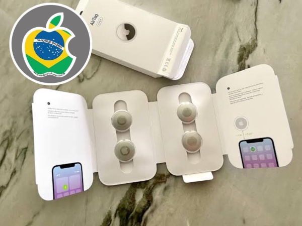 Apple AirTags - Prata - Novo - R$ 230,00. Aceito Cartão até 18x + juros. Tubarão - SC. Atenção: Compra feita pelo site, acrescenta 5%, à mais encima do valor!!!
