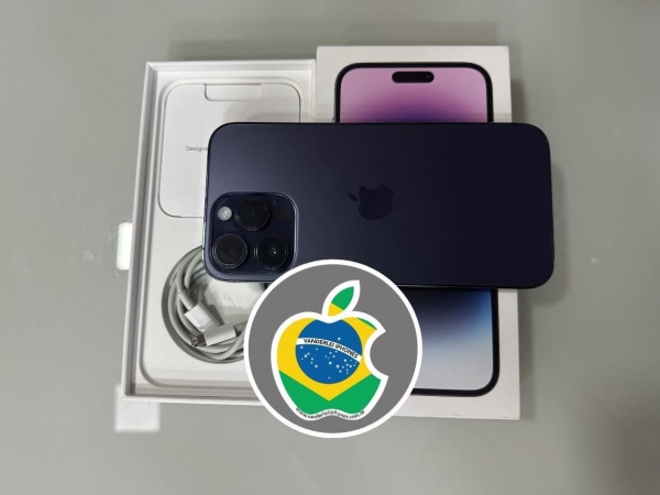iPhone 14 Pro 128GB - Roxo - Seminovo - Bater.: 87% - R$ 3.700,00.  Aceito só iPhone na troca - Aceito Cartão até 18x + juros. Vai com Cabo e Fonte juntos. Tubarão - SC. Atenção: Compra feita pelo site, acrescenta 5%, à mais encima do valor!!!