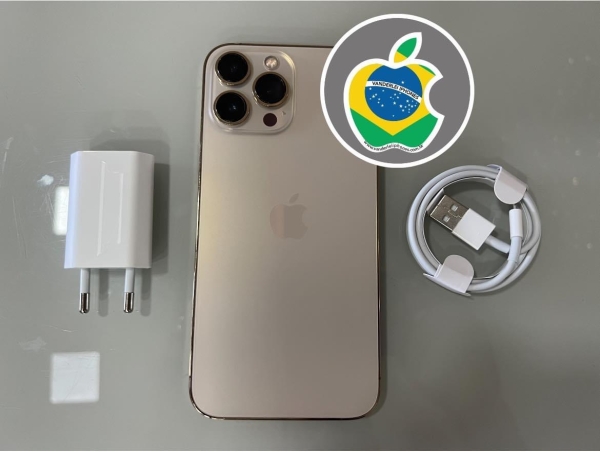 iPhone 13 Pro Max 128GB - Dourado - Bater.: 88% - Seminovo - R$ 3.500,00. Aceito só iPhone na troca - Aceito Cartão até 18x + juros. Vai com Cabo e Fonte juntos. Tubarão - SC. Atenção: Compra feita pelo site, acrescenta 5%, à mais encima do valor!!!