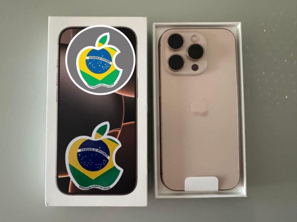 iPhone 16 Pro 256GB - Desert - Seminovo - Bater.: 100% - Garant. Apple: 22/12/2025 - R$ 6.000,00.  Aceito só iPhone na troca - Aceito Cartão até 18x + juros. Vai com Cabo e Fonte juntos. Tubarão - SC. Atenção: Compra feita pelo site, acrescenta 5%, à mais encima do valor!!!