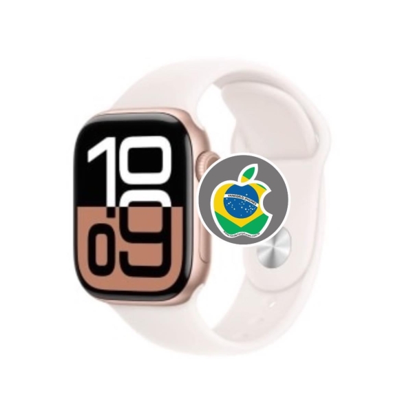 Apple Watch S10 42mm + TOP - Rose - Novo - Caixa Lacrada! - R$ 2.400,00. Aceito só iPhone na troca - Aceito Cartão até 18x + juros. Tubarão - SC. Atenção: Compra feita pelo site, acrescenta 5%, à mais encima do valor!!!