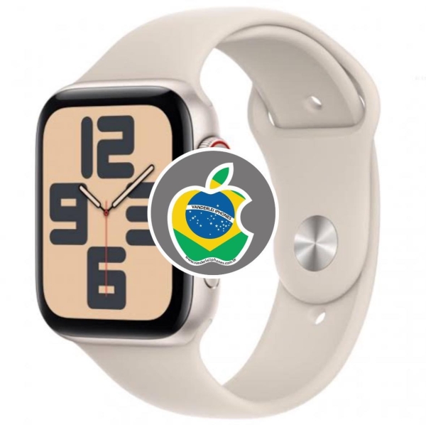 Apple Watch SE 2 40mm – Starlight – Novo – Caixa Lacrada! –  R$ 1.800,00. Aceito só iPhone na troca – Aceito Cartão até 18x + juros. Tubarão – SC. Atenção: Compra feita pelo site, acrescenta 5%, à mais encima do valor!!!
