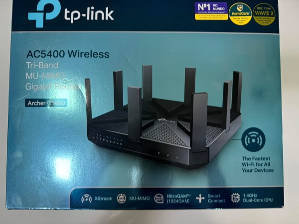Roteador Wireless Gigabit Tri-band Tp-link Archer Ac3200 V1 - R$ 700,00.  Aceito só iPhone na troca -  Aceito Cartão até 18x + juros. Tubarão - SC. Atenção: Compra feita pelo site, acrescenta 5%, à mais encima do valor!!!