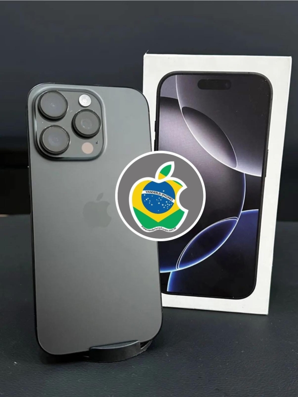 iPhone 16 Pro Max 256GB - Preto - Seminovo - Bater.: 100% - Garant. Apple: 05/01/2026 - R$ 6.700,00.  Aceito só iPhone na troca - Aceito Cartão até 18x + juros. Vai com Cabo e Fonte juntos. Tubarão - SC. Atenção: Compra feita pelo site, acrescenta 5%, à mais encima do valor!!!
